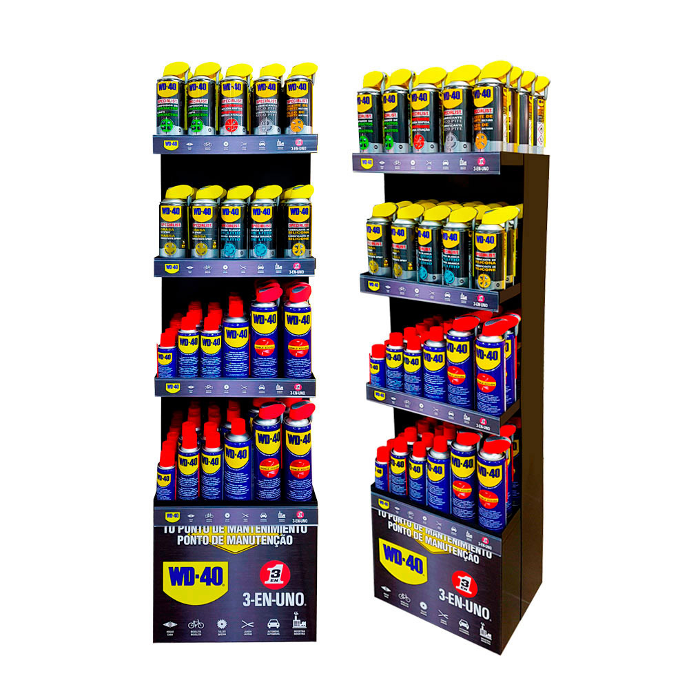Expositor pequeno wd40 grátis pela compra de 599 euros em produtos wd40 m00618