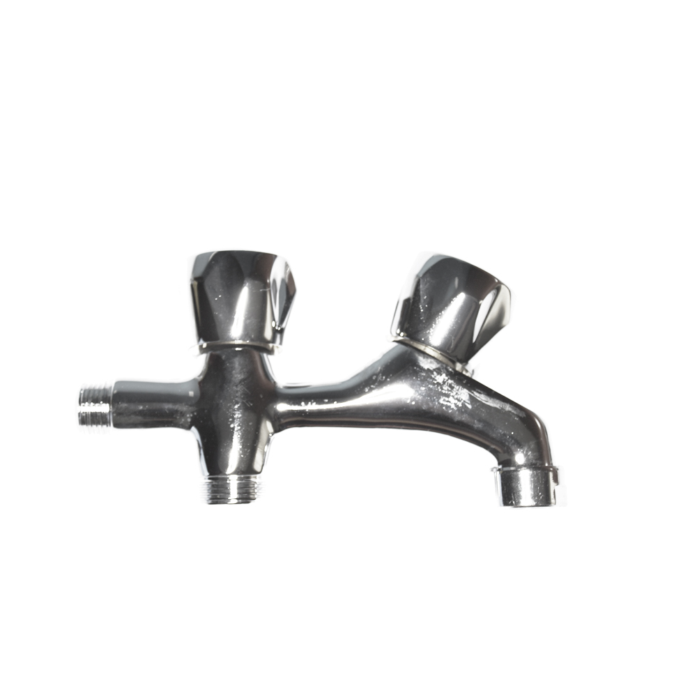 Torneira máquina lavar roupa dupla v/ metal cr 1/2  (embalado)