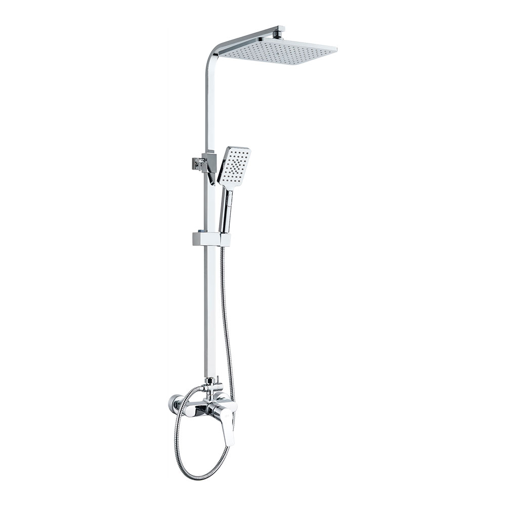 Conjunto de duche  torneira monocomando  chuveiro  bicha de conexão mod. altea edm