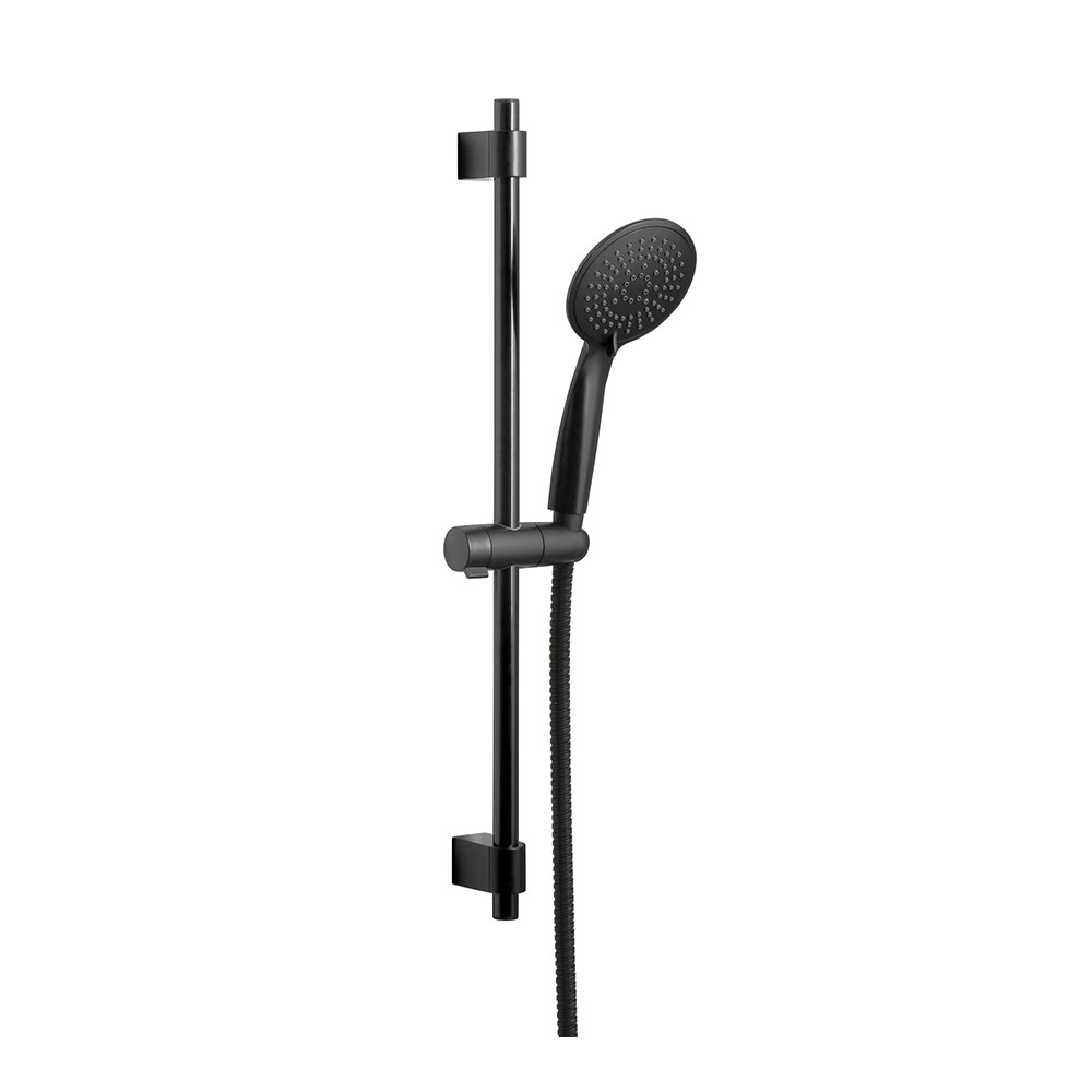 Conjunto de duche young line inox 66cm preto mate 25451100 wenko