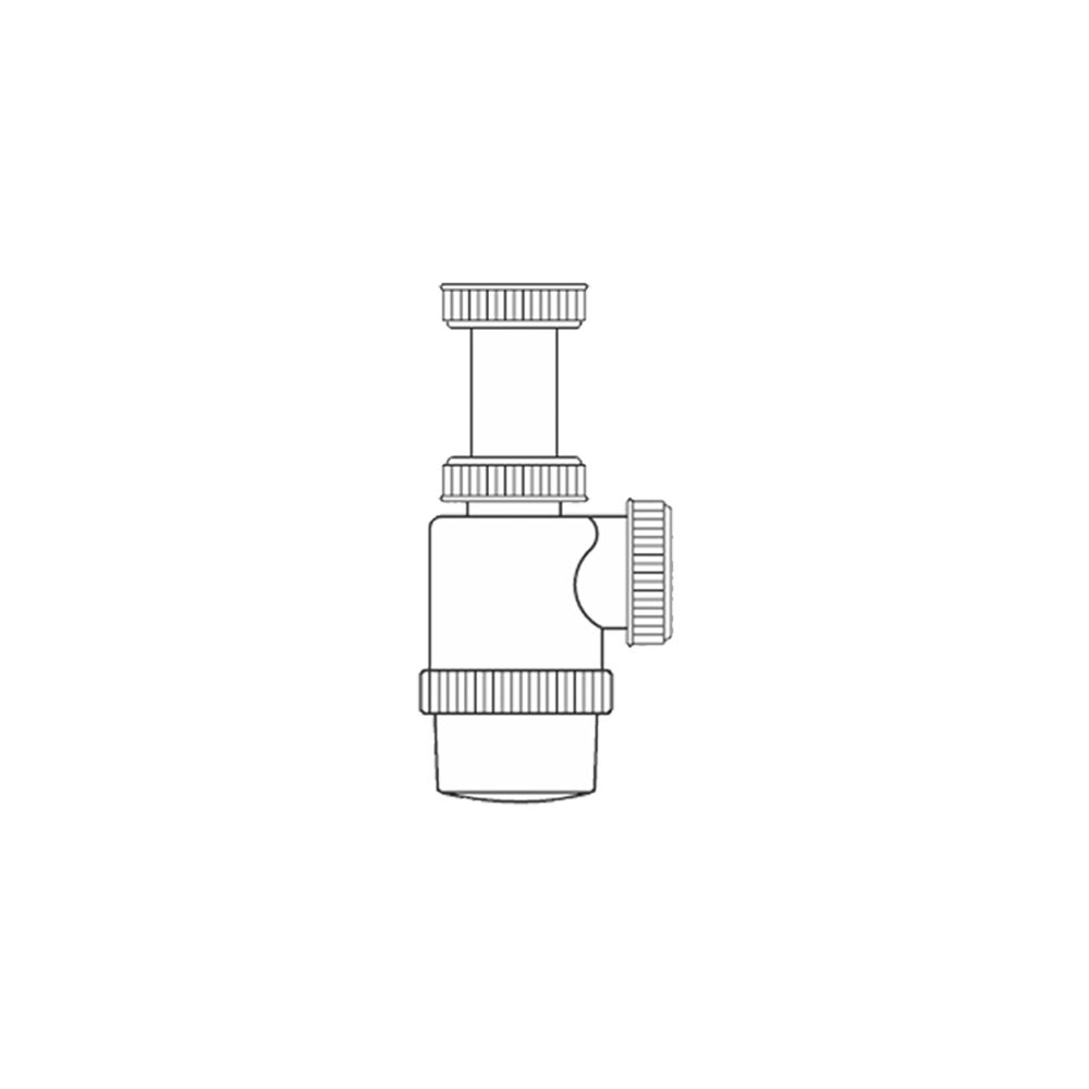Sifão garrafa extensível 1 1/2  plástico pvc