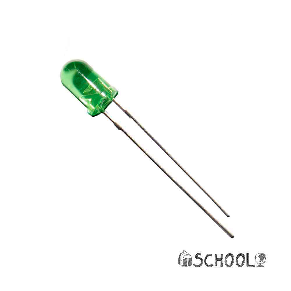 Diodo led verde 5mm (artesanato) 1 9v edm