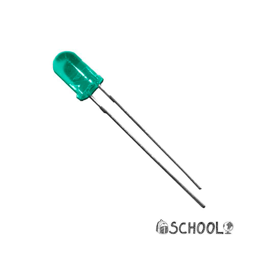 Diodo led azul 5mm (artesanato) 1 9v edm