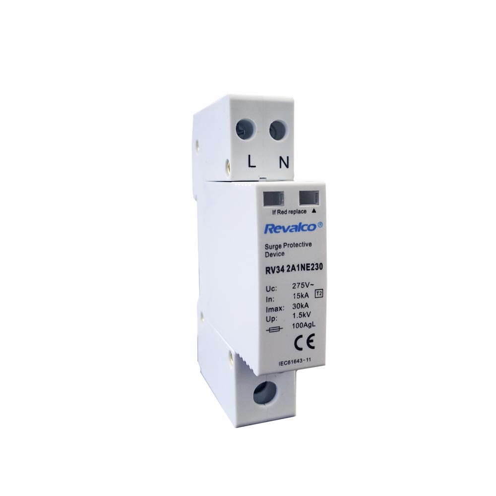 Protetor sobretensão 1p+n 30ka 275v transitório 1 módulo (retractilado)