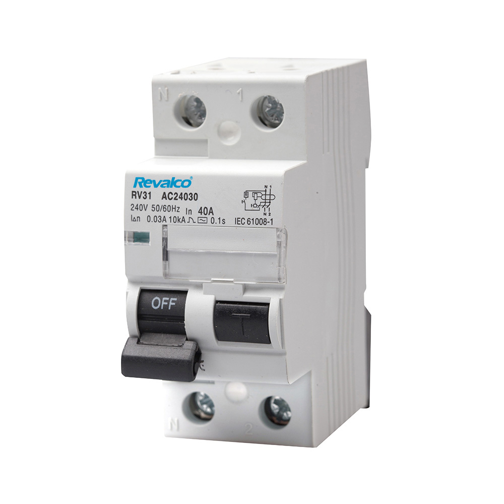 Disjuntor diferencial 2 polos revalco 25a