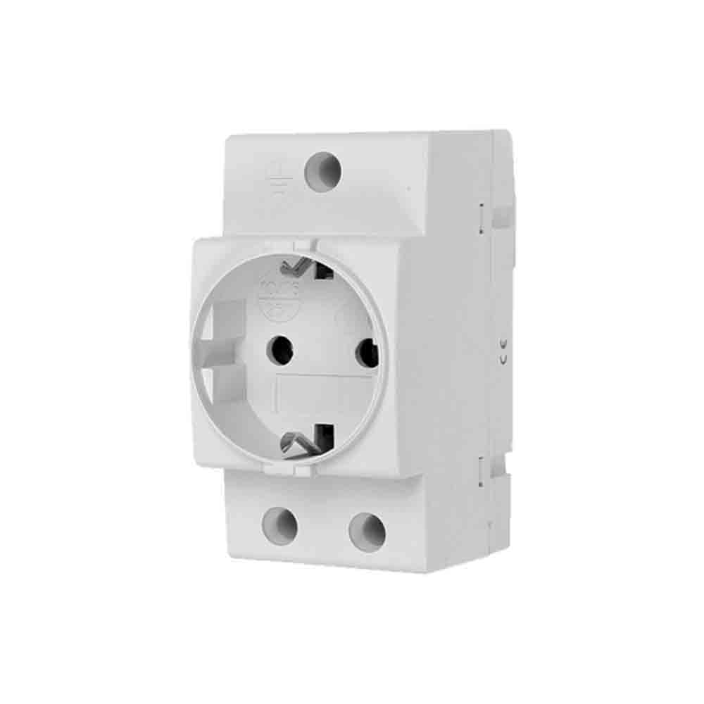 Tomada schuko t/tl 16a modular para quadro elétrico