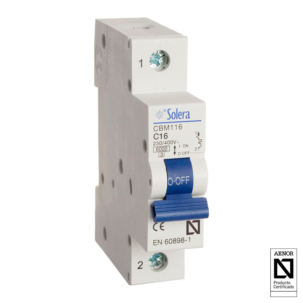 Disjuntor magnetotérmico solera 1 polo 40a c 6ka resid/terciário (retractilado) cbm140