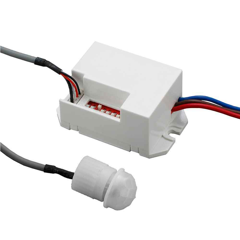 Detetor de movimento para encastrar com ajuste de hora e luz edm