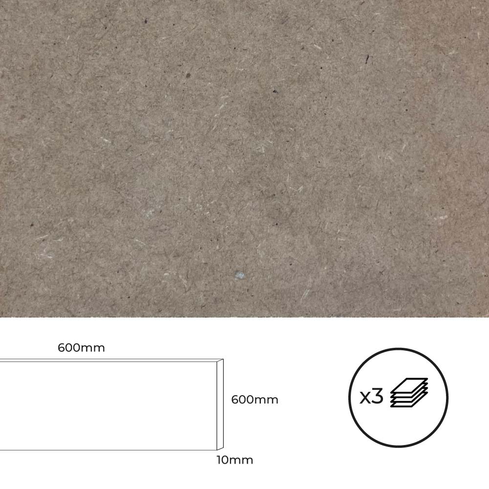 Kit 3 placas mdf 600x600x10mm. bertini