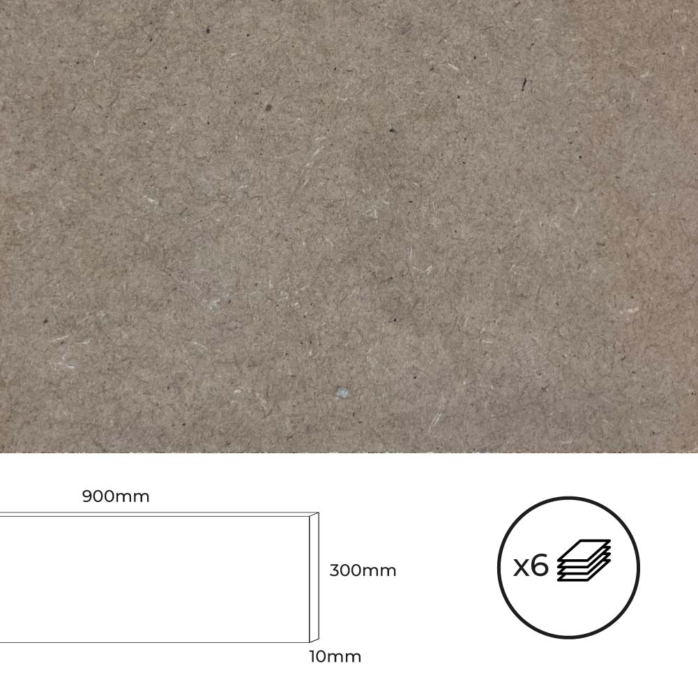 Kit 6 placas mdf 900x300x10mm. bertini