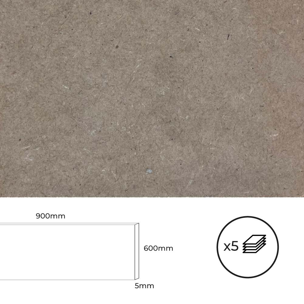 Kit 5 placas mdf 900x600x5mm. bertini