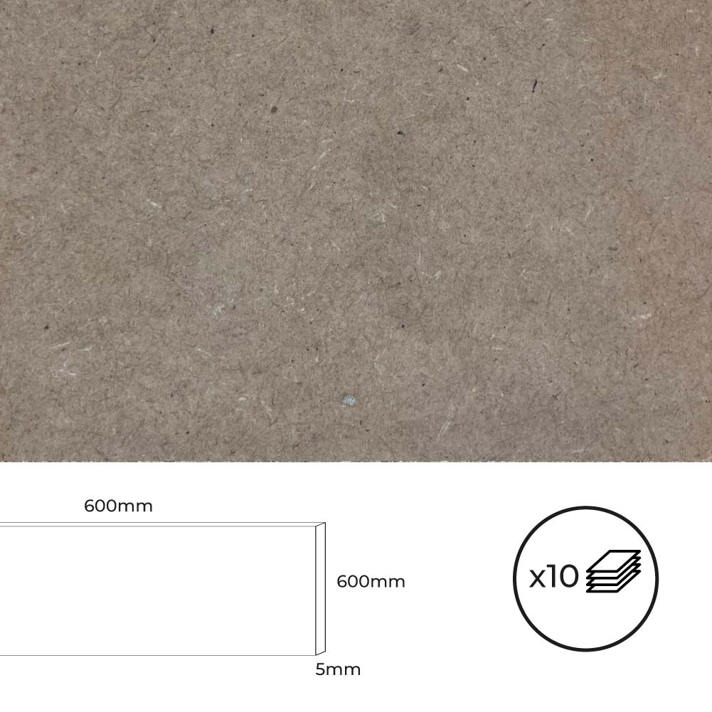 Kit 10 placas mdf 600x600x5mm. bertini.