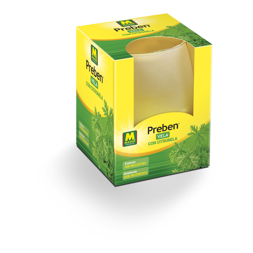 Vela com citronela 135g preben 231601 massó