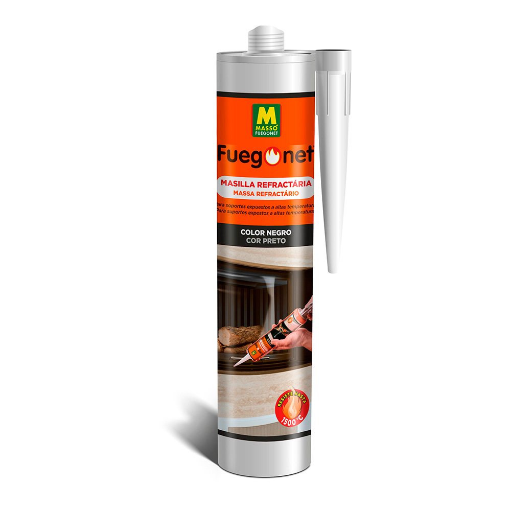 Massa refractaria preta 300ml fuegonet masso