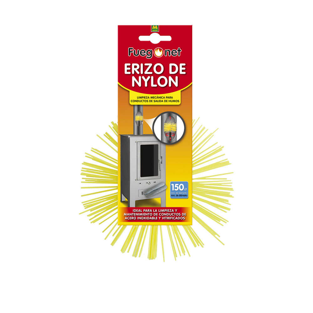 Ouriço de nylon para limpar fuligem ø150mm fuegonet 231541 massó