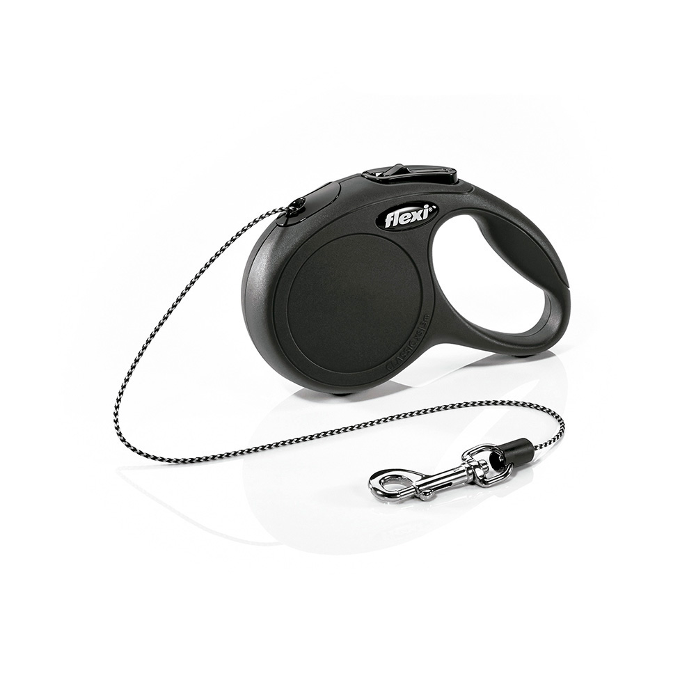 Correia extensível flexi classic 5m de fita tamanho p até 12kg cor preto nayeco