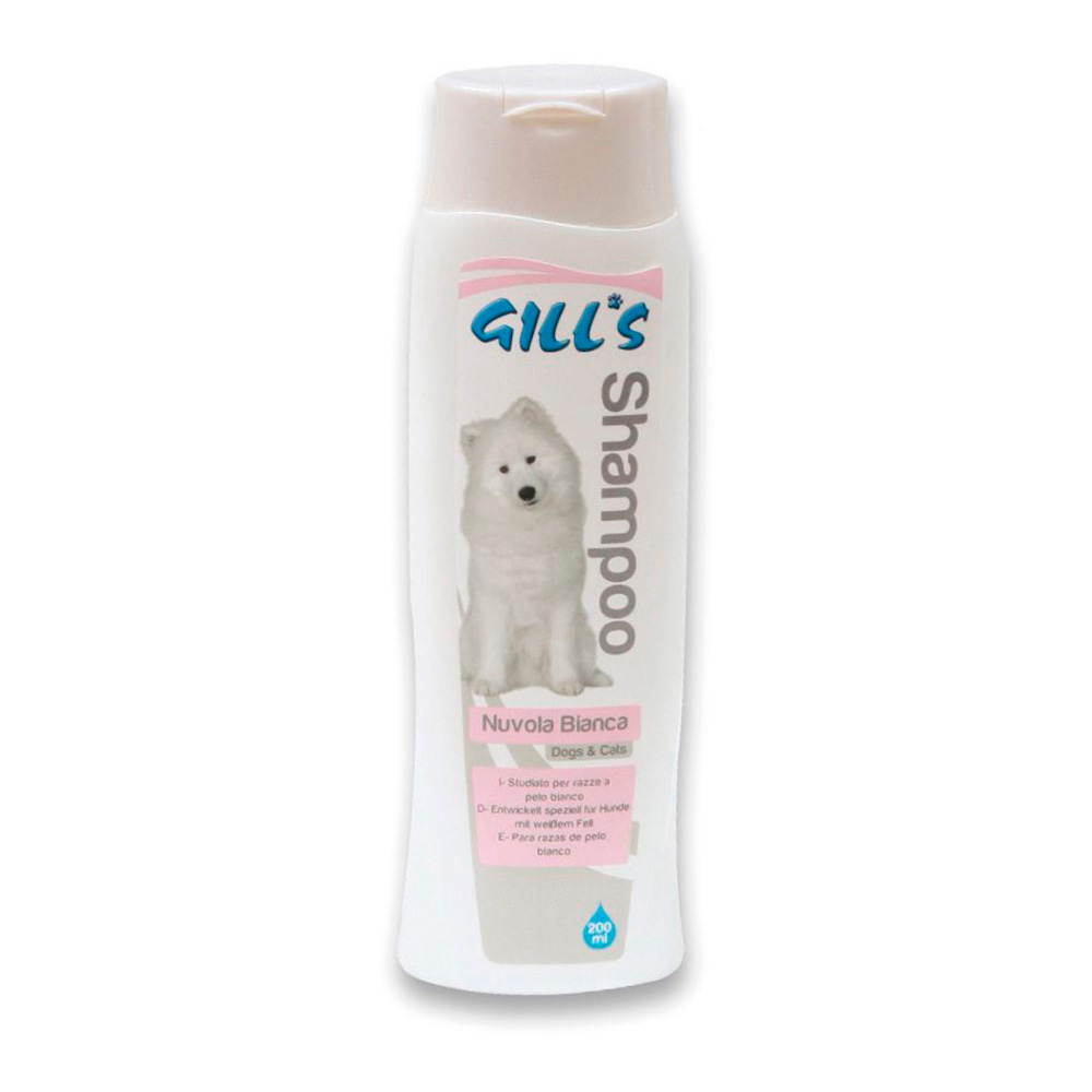 Champô para animais de estimação especifico pelo branco 200ml gill s