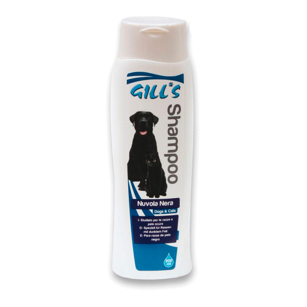 Champô para animais de estimação especifico pelo preto 200ml gill s