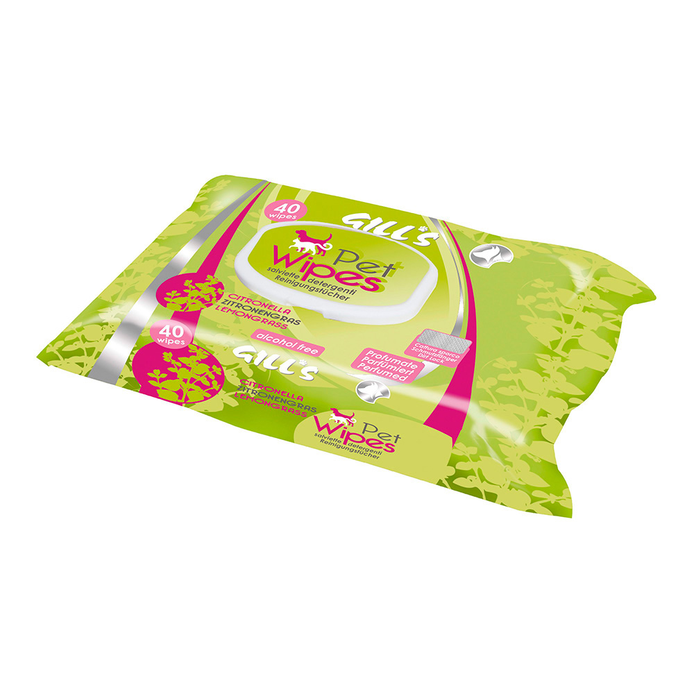 Toalhitas xl aroma citronela 40 unidades (30x20cm) gill s