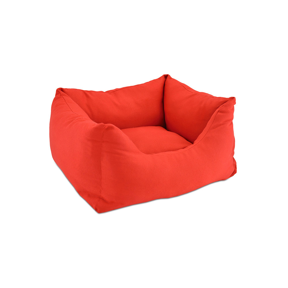 Cama quadrada vermelha 59x50x20cm nayeco