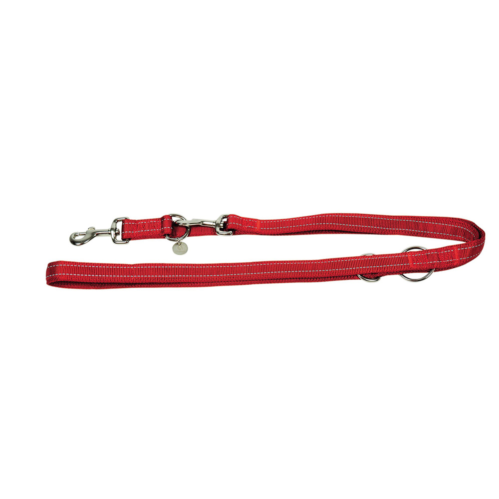 Ult. unidades correia adestramento nylon refletante vermelho 25mmx200cm.