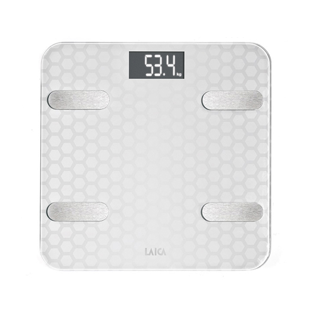 Balança bluetooth e calculo da composição corporal smart color branco 180kg ps7011 laica