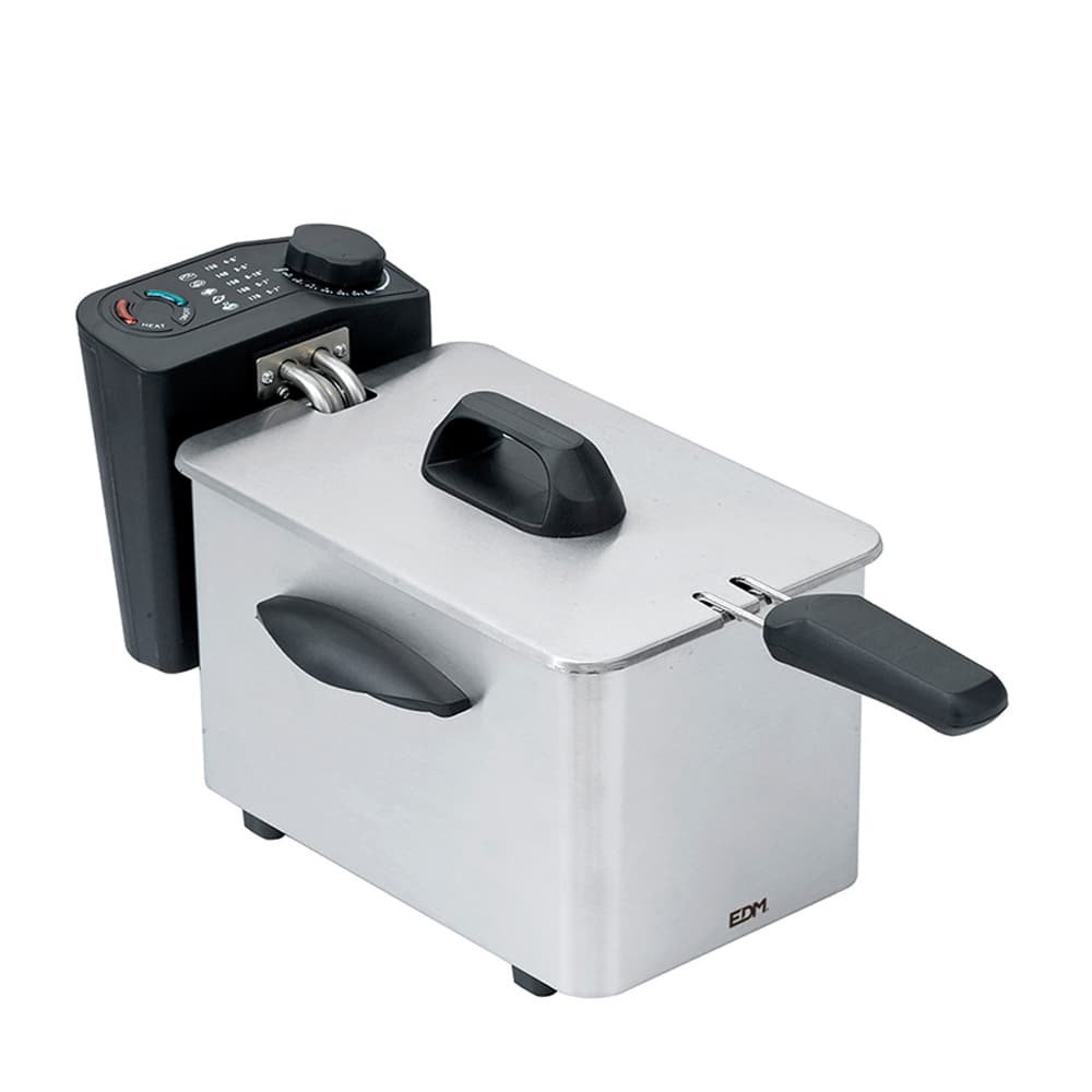 Fritadeira aço inoxidavel 2000w 2 5 l. 17 5x35 5x21 5cm edm