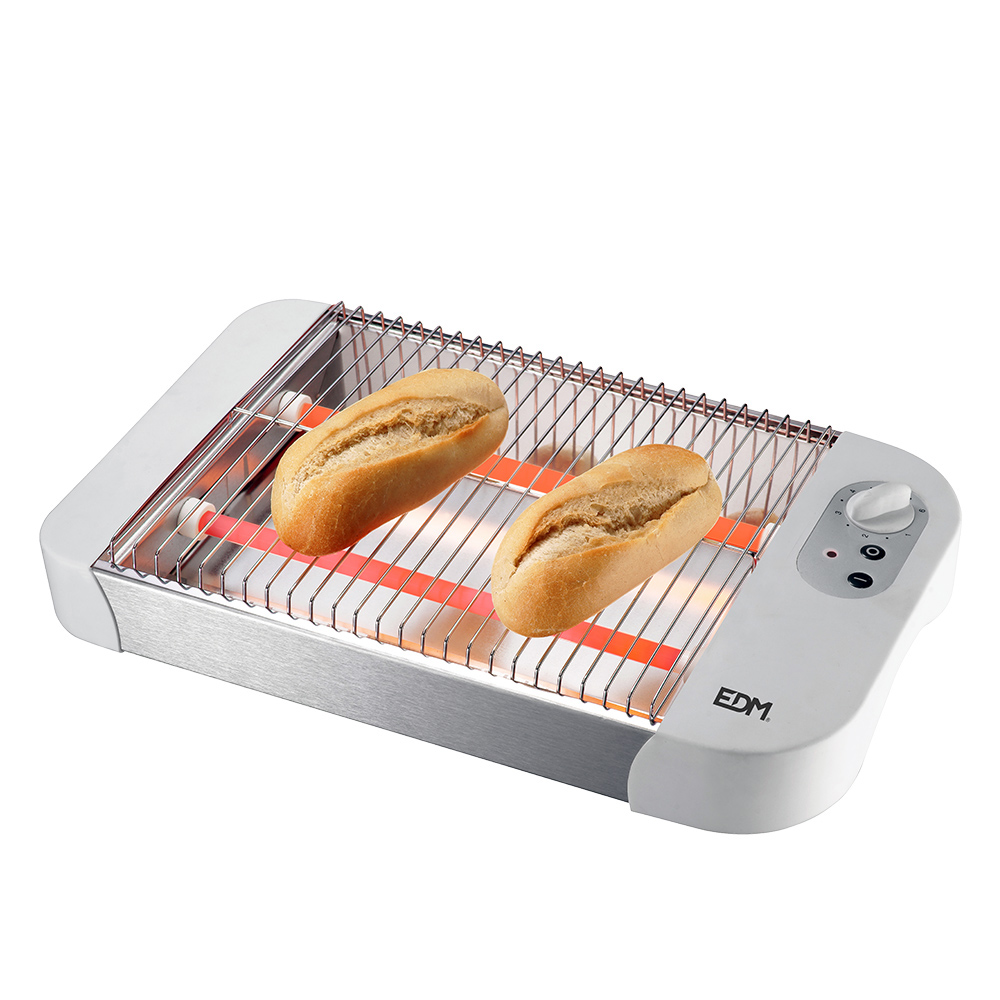 Torradeira horizontal 600w com temporizador 35 5x21x6cm edm