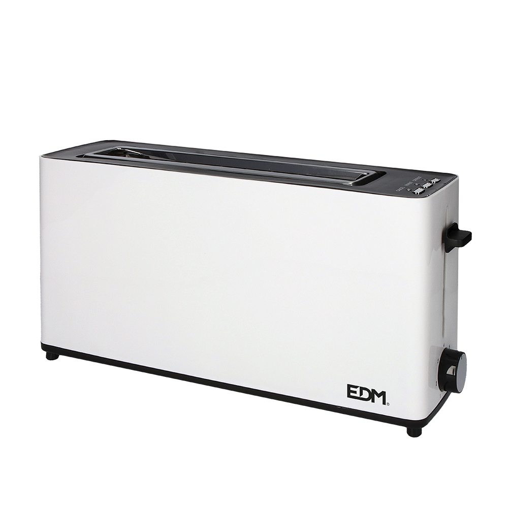 Torradeira 900w ranhura grande  white design  37x11 5x19cm edm