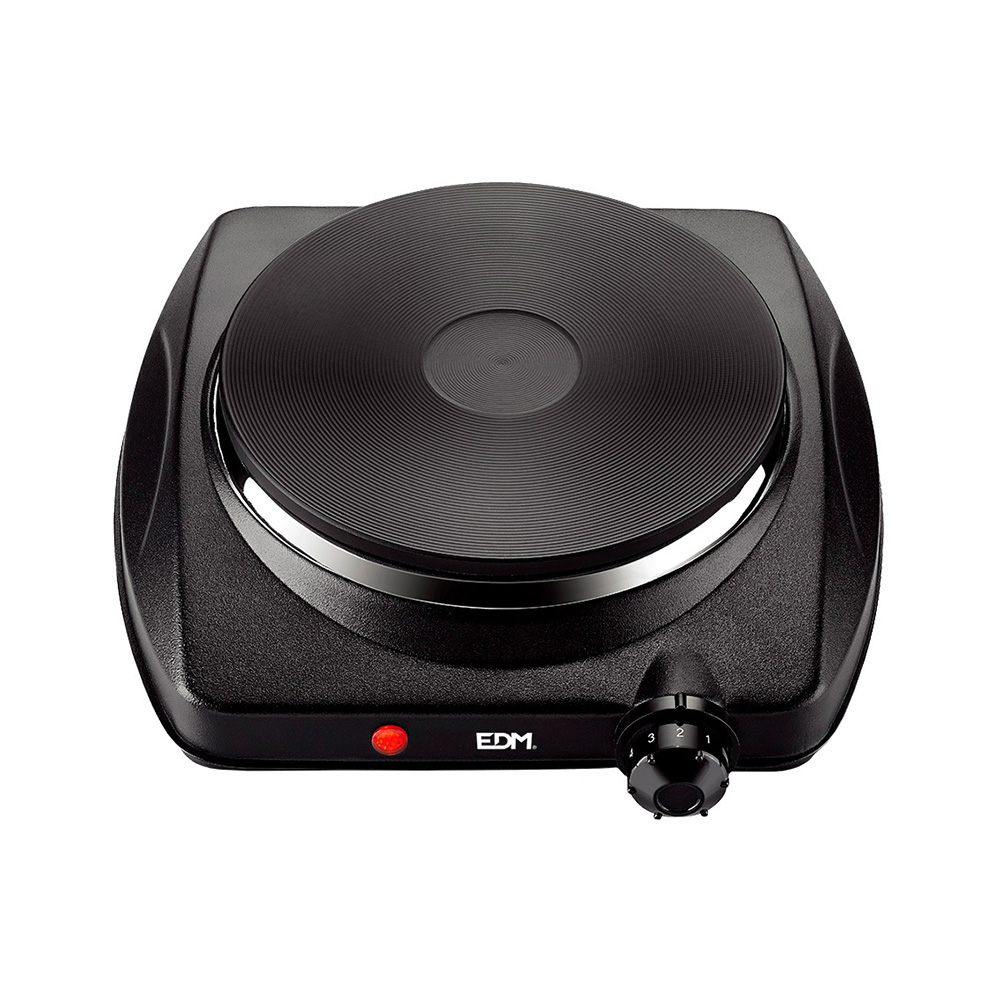 Cozinha eletrica preta 1400w 1 fogo ce/a13 25x26x8 5cm edm