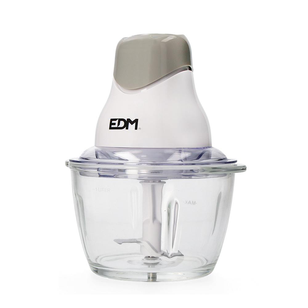 Picadora com taça de vidro 320w ø19x22cm edm