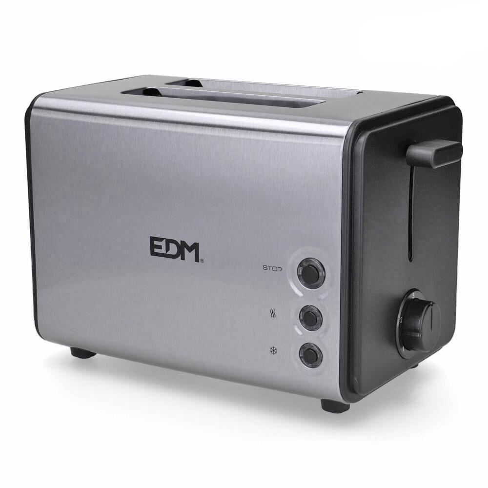 Torradeira de ranhura dupla 850w 26x15x18cm edm