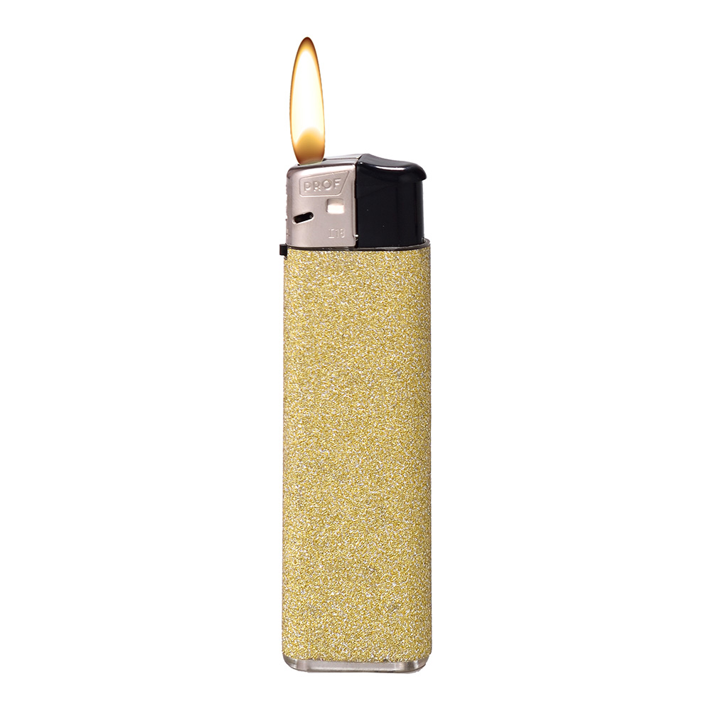 Isqueiro modelo glitter colores surtidos descartável euro/u