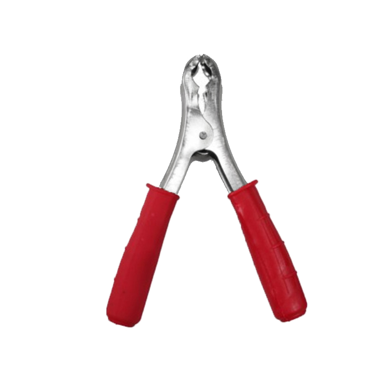 Pinça para cabo de bateria 120a 144*80mm vermelha