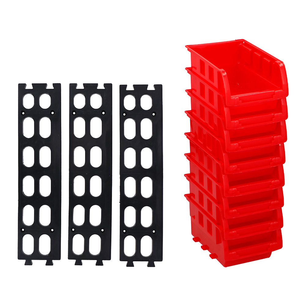 Set de 8 caixas contentora empilhável 12x10cm