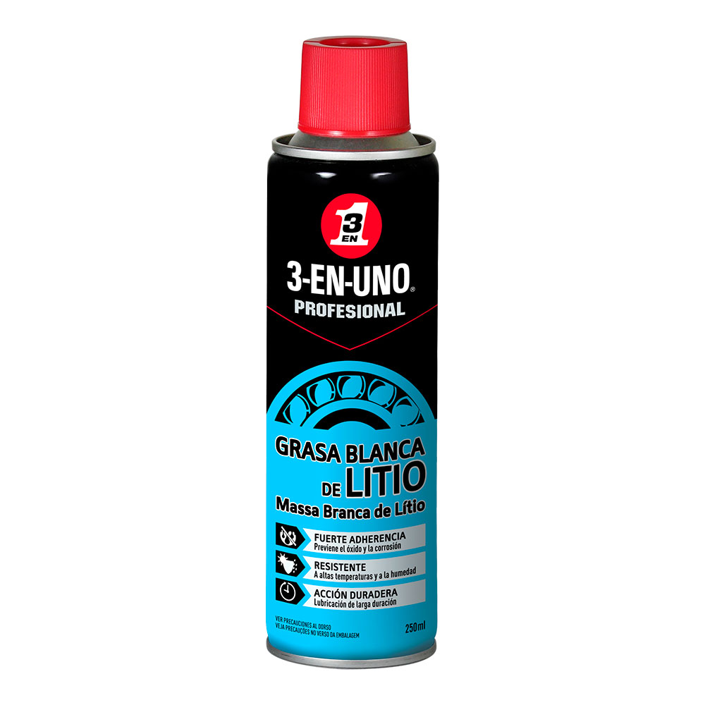 Graxa branca de litio 250ml 34453 3 em 1