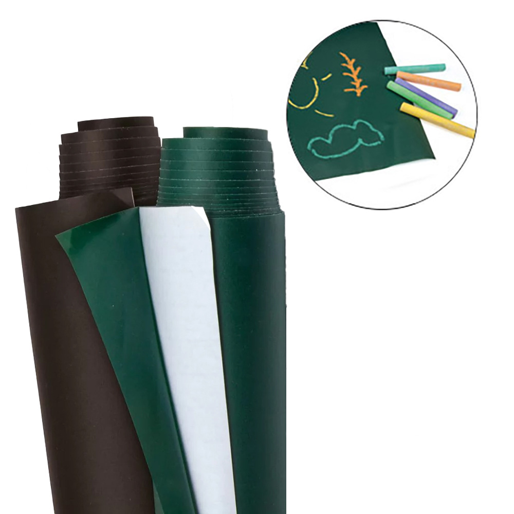 Quadro-branco liderpapel rolo adesivo 45x200cm para giz cores sortidas