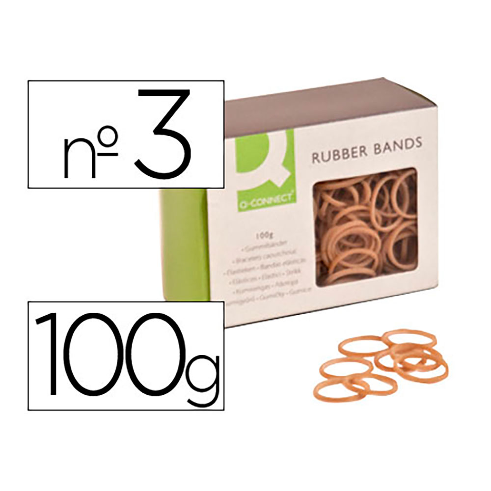 Elásticos q-connect 100gr. n°3 30x2mm