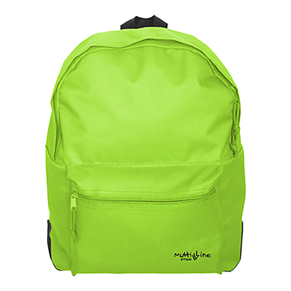 *ult.unidades* mochila multiline com reforço cor verde 34x44x14cm