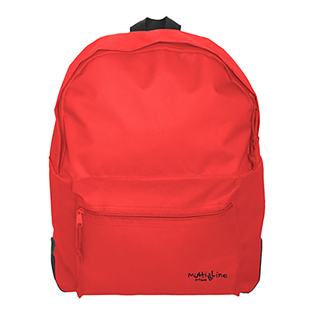 *ult.unidades* mochila multiline com reforço cor vermelho 34x44x14cm