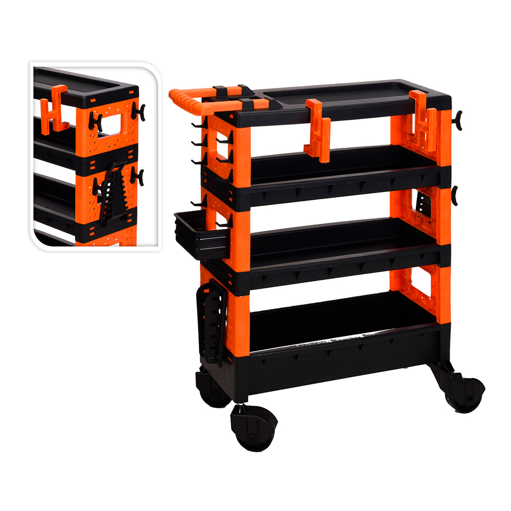 Carro transporte ferramentas 68x35x87.5cm fx tools