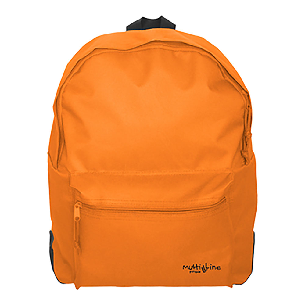 *ult.unidades* mochila multiline com reforço cor laranja 34x44x14cm