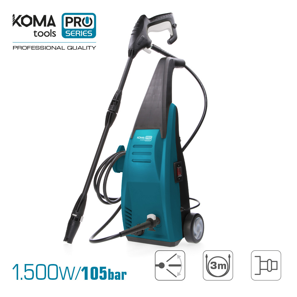 S.of. lavadora de alta pressão 105 bar 1500w 29 5x64cm koma tools