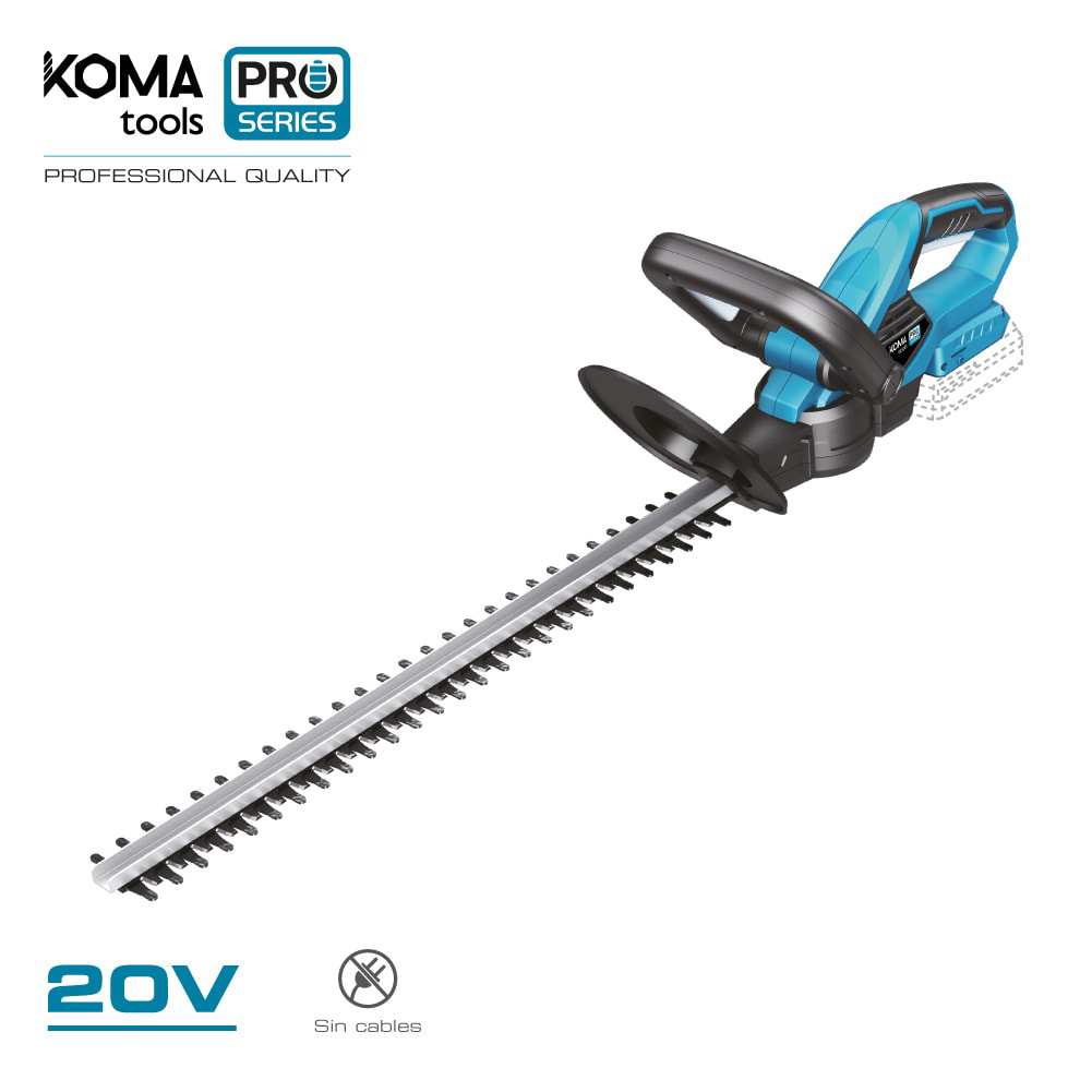 Cortador de sebe 20v (sem bateria e carregador) 19 5x75cm koma tools pro series battery