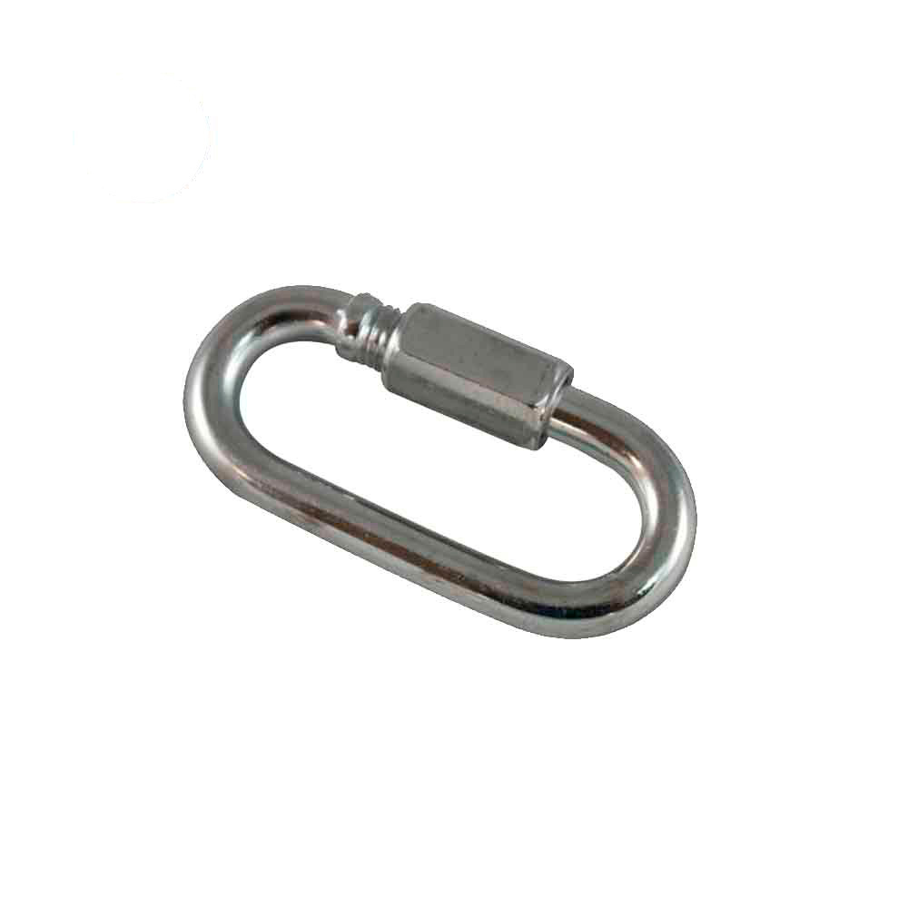 Mosquetão com segurança zinc 4mm
