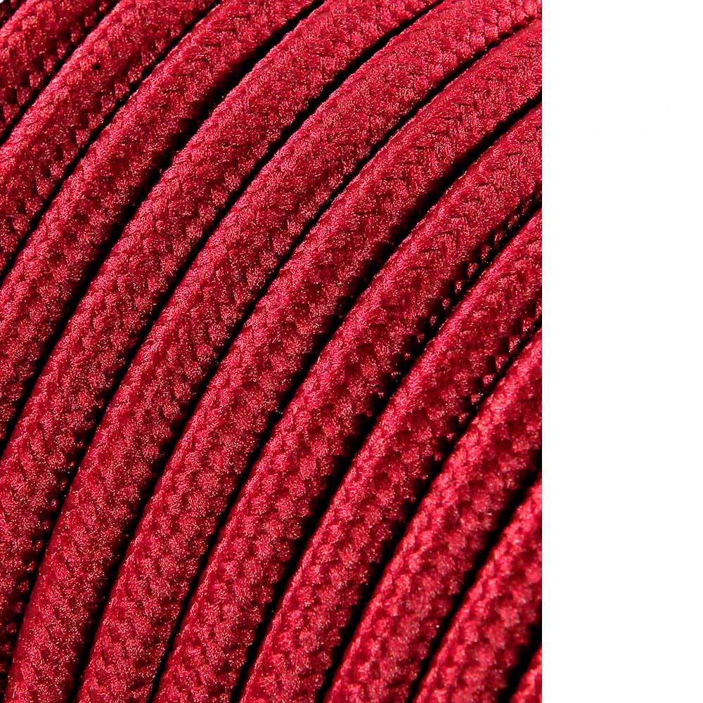 Cabo cordão tubular 2x0 75mm c08 vinho 5m