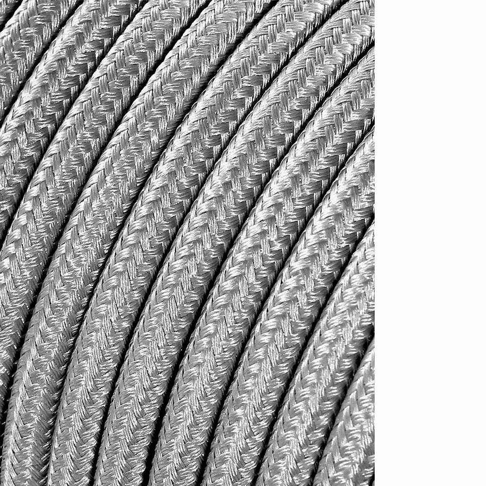 Cabo cordão tubular 2x0 75mm c64 prata 5m