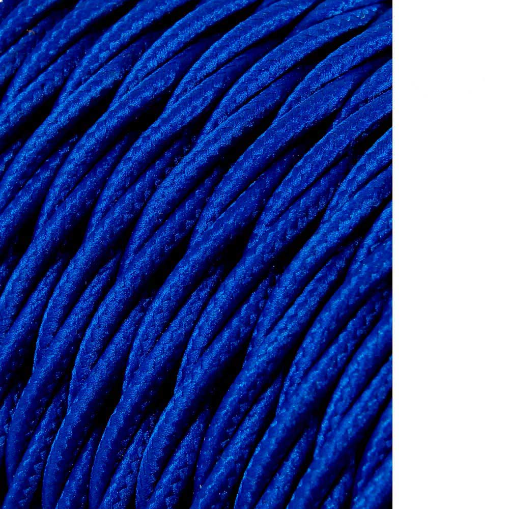 Cabo têxtil trançado 2x0 75mm c12 ouro seda 25m