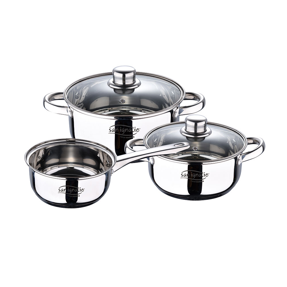 Trem de cozinha de 5 peças em inox ind cassel sg8171 san ignacio