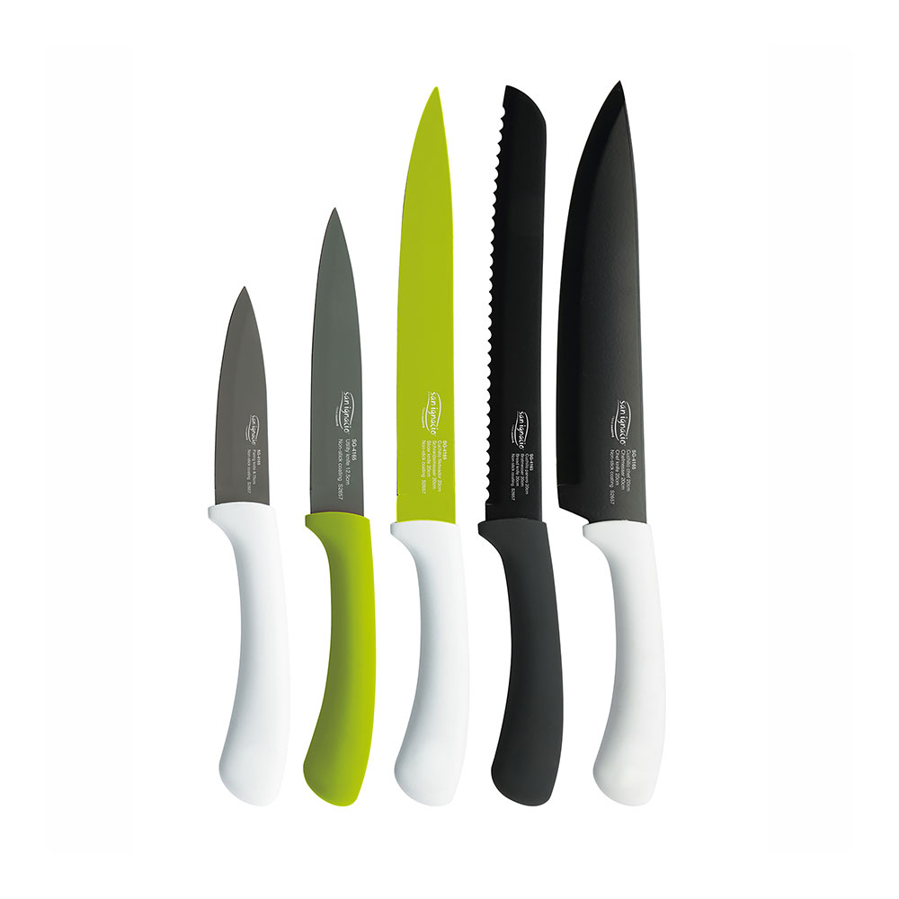 Kit 5 facas de inox. green sg4165 san ignacio